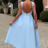 Vestido Midi Clarabella - Azul