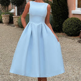 Vestido Midi Clarabella - Azul