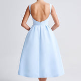 Vestido Midi Clarabella - Azul