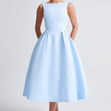 Vestido Midi Clarabella - Azul