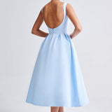 Vestido Midi Clarabella - Azul