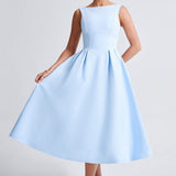 Vestido Midi Clarabella - Azul