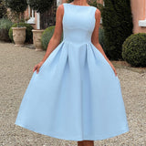 Vestido Midi Clarabella - Azul