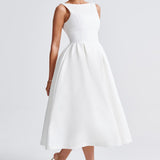 Vestido Midi Clarabella - Marfim