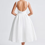 Vestido Midi Clarabella - Marfim