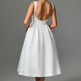 Vestido Midi Clarabella - Marfim