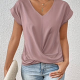 Cleo | Camiseta Casual com Decote V