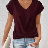 Cleo | Camiseta Casual com Decote V