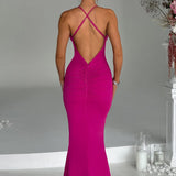 Vestido Maxi Constantina - Rosa Choque