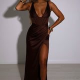 Vestido Maxi Cordelia - Chocolate