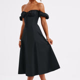 Vestido Midi Courtney - Preto