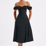 Vestido Midi Courtney - Preto