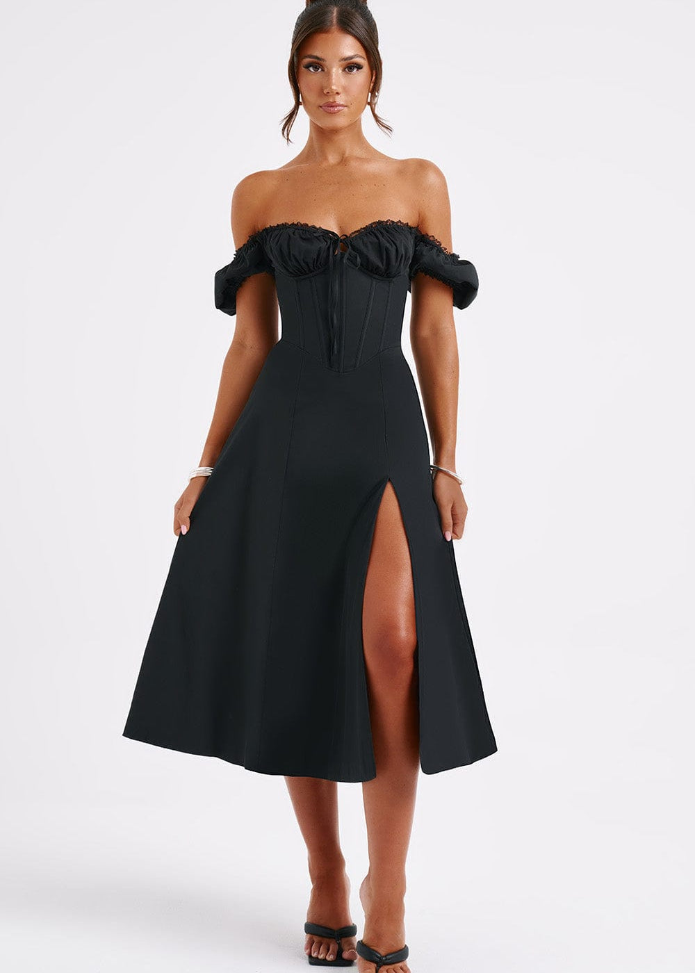 Vestido Midi Courtney - Preto