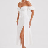 Vestido Midi Courtney - Marfim