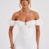 Vestido Midi Courtney - Marfim