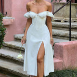 Vestido Midi Courtney - Marfim