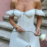 Vestido Midi Courtney - Marfim