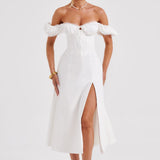 Vestido Midi Courtney - Marfim