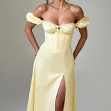 Vestido Midi Courtney - Limão