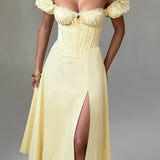 Vestido Midi Courtney - Limão