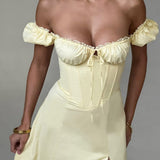 Vestido Midi Courtney - Limão