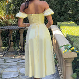 Vestido Midi Courtney - Limão