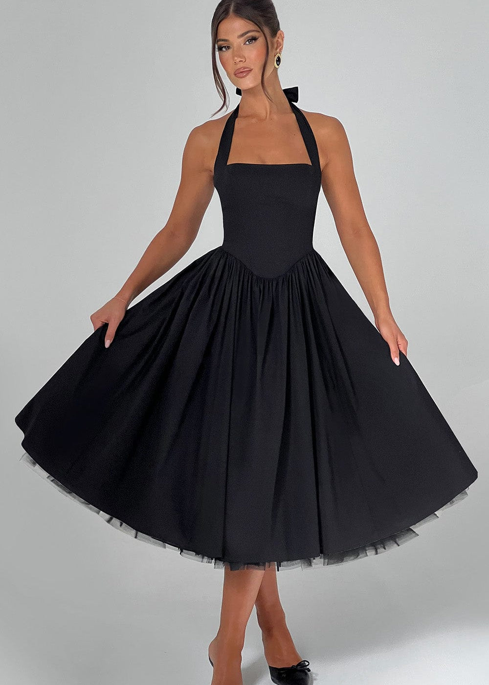Vestido Midi Cressida - Preto