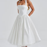 Vestido Midi Cressida - Marfim