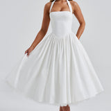 Vestido Midi Cressida - Marfim