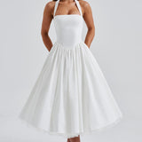 Vestido Midi Cressida - Marfim