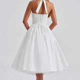 Vestido Midi Cressida - Marfim