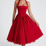 Vestido Midi Cressida - Vermelho