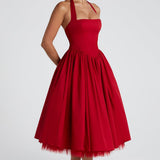 Vestido Midi Cressida - Vermelho