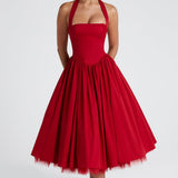 Vestido Midi Cressida - Vermelho