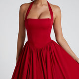 Vestido Midi Cressida - Vermelho