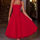 Vestido Midi Cressida - Vermelho