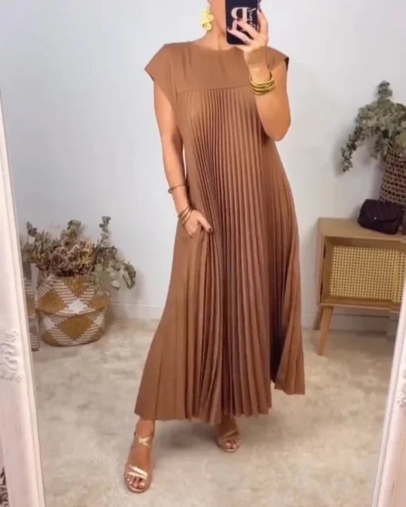 Leonor -  Vestido Maxi Elegante e Confortável