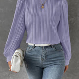 Por Olivia | Blusa Feminina com Mangas de Lanterna