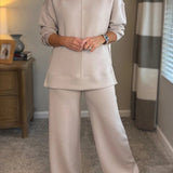 Elaine - Conjunto de duas peças chique e descontraído