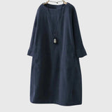 Grace | Vestido Midi de Veludo Relaxado