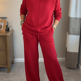 Elaine - Conjunto de duas peças chique e descontraído