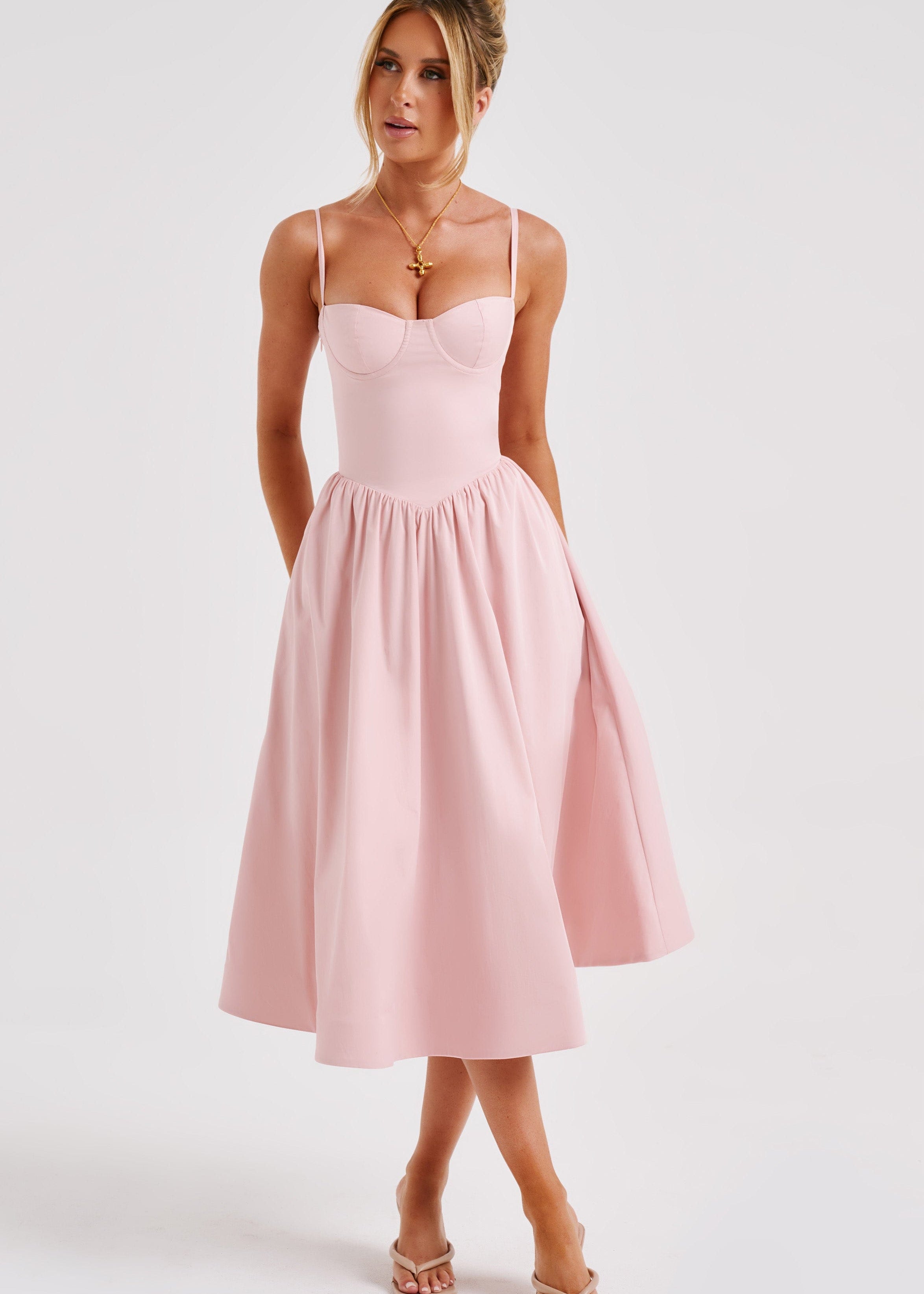 Vestido Midi Daisey - Blush