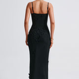 Vestido Maxi Dalary - Forrado Preto