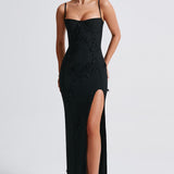 Vestido Maxi Dalary - Forrado Preto