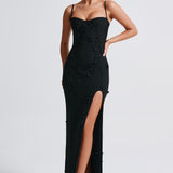 Vestido Maxi Dalary - Forrado Preto