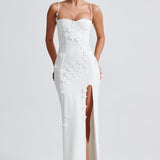 Vestido Maxi Dalary - Forrado em Marfim