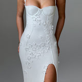 Vestido Maxi Dalary - Forrado em Marfim