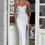 Vestido Maxi Dalary - Forrado em Marfim