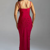 Vestido Maxi Dalary - Forrado Vermelho