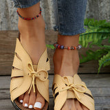 Sandálias Confortáveis de Salto Wedge Estilo Romano